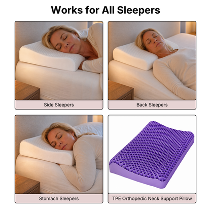 TPE Orthopedic Neck Support Pillow